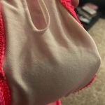 Amazon New swim crinkle texture hot pink padded swim suit bra size small Photo 6