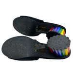 YRU Rainbow Road Slide Sandal Heels Black Suede Size US 9 Photo 11