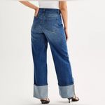 Tinseltown Blue Flare Wide-Leg Jeans Photo 2