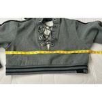 Fenty x Puma Rihanna Rising Sun Lace Up Cropped Hoodie Gray XS Photo 5