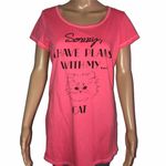 Jenni  I Have Plans With My Cat Nightshirt Photo 0