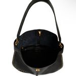Rebecca Minkoff  Black Hobo Bag with Gold Studs Photo 2