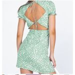 Princess Polly  Kacey Mini dress in green floral Photo 2