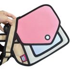 Jump From Paper Giggle Shoulder/ Crossbody Bag SOLD OUT AND RARE Pink Photo 5