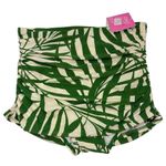 Kate Spade NWT swim bitter greens tropical palm leaf printed skirted bottoms M Photo 3