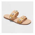 A New Day Women's Brit Two Band Embellished Sandals - size 9.5 Photo 29