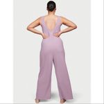 Victoria's Secret Victoria’s Secret Waffle Knit V Neck Jumpsuit Pajamas Lavender Purple Medium Photo 5