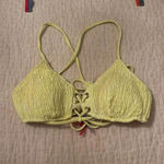 Victoria's Secret  Padded Lace Bikini Top Neon Yellow Size XS Photo 0