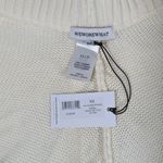 We Wore What  XS Pull‎ On Sweater Short Chunky Cozy Stitch Zel Ivory Knit Photo 5