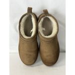 UGG  Classic Ultra Mini Ankle Boots Chestnut Suede Shearling Lined Women’s 7 Photo 8