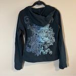 ✨ Harley Davidson Women’s Black Zip Up Hoodie Small Photo 8