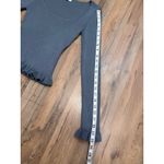 Workshop Republic Clothing The Workshop Gray Ribbed Ruffle Hem Knit Top Women's Medium Photo 6