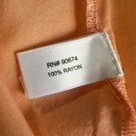 Boston Proper Sequin Embroidered Tassel Blouse Peach Boho Festival Top XXS NWT Photo 7