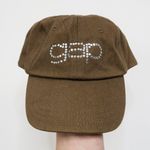 Gap Vintage Y2K Brown Rhinestone Baseball Hat Photo 1