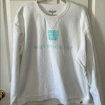 Unwind by League Watercolor Florida‎ White Corded Long Sleeve Sweatshirt Size XL Photo 0