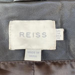 Reiss  double breasted leather jacket Sz 10 Photo 13