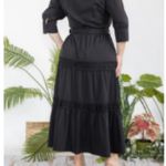 Boutique Button-Down Maxi Dress with Crochet Trim - 1X NWOT Photo 3