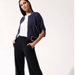 Blanc Noir Butterfly Bomber Jacket Black Navy Size Small Photo 1