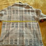Grey Plaid Sweater Gray Size L Photo 3