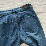 Ei8ht Dreams Estilo Vintage Style Mid Rise Pleated Wide Leg Pants 25 $258 Blue Photo 5