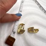 Earrings‎ triangle ear clips Gold Photo 6