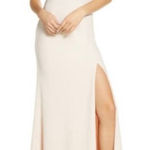 Lulus NWT Lulu’s Song Of Love Blush Pink Off The Shoulder Bridesmaid Dress Photo 0