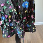 For Love & Lemons  Lexy Black Floral Long Sleeve Mini Dress Photo 6