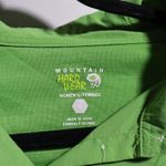 Mountain Hardwear  Womens 4X‎ Green Short Sleeve Button Up Active Top Vented Hike Photo 2