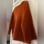 Chico's Chico’s Black Label 100% Cashmere Sweater Rust Orange Boxy Cropped size 1 medium Photo 4