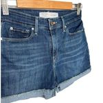 Levi's Signature Levi Strauss & Co Womens High Rise Shorts Raw Cuffed Hem Denim Blue 27 Photo 4