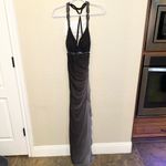 Betsy and Adam Vintage Y2K Whimsigoth Size 5 Black/Grey Glitter Ombré Formal Dress Photo 2