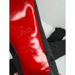 Christian Louboutin 80 Sock Knee-High Boots Black Metallic Stretch Knit EU 37 Photo 5