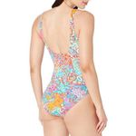Ralph Lauren Surplice One-Piece Swimsuit Slimming Underwire Paisley Colorful 4 Photo 1