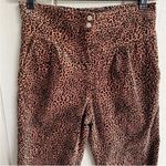 Anthropologie Anthro Kalea Corduroy High Waist Joggers in Leopard Print Size S Photo 8