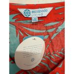 Escapada  Living Teal Orange Mini Dress Cover Up Hawaiian Tropical NWT L/XL Photo 4