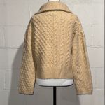 Abercrombie & Fitch  Cream Cableknit Collared Pullover Sweater Sz XS Photo 1