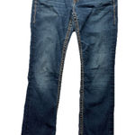 Silver Jeans Women’s Size 28x32 Suki Mid Straight Blue Contrast Stitch Photo 0