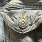 LuLaRoe  Light Wash Blue Denim Jacket with embroidered Eagle on sleeve sz XL Photo 4