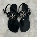 Tory Burch  Holly 2 Slingback Heeled Sandals Black Silver Photo 1
