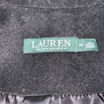 Ralph Lauren Lauren Wool Blend Twill Pea Coat Womens 16 Black Preppy Classic Photo 4