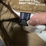 Lands' End Lands’ End Mid Rise Straight Dark Toffee Corduroy Pants Photo 10