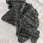 Elegant Floral Blue Beige and Cream Wrap Photo 8