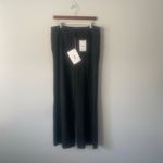 Theory NWT Wide Pant Black Multi Hounds Knit Trouser Size 10 Photo 2