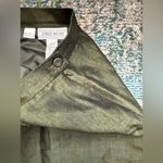Jones Wear Vintage olive green linen blend two piece skirt set, size 8 Photo 13