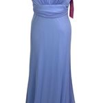 PromGirl Tawny Blue Maxi Dress Gown L Lace Detail Racerback Design Prom Wedding Photo 0