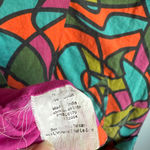 Anthropologie Fish Fry sz L multicolor stained glass cotton mini dress Pink Size L Photo 4