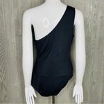 Michael Kors  Iconic Solids One Shoulder One Piece Swimsuit Black Sz 16 swimwear Photo 4
