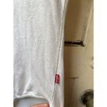 Levi's Logo White Fitted Bodysuit Crew Neck Spell Out Red 70s Retro Serif Graphic Photo 4