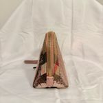 Burberry NWOT  Bridle Sequined Large Pouch, Metallic Pink/Check, Small Defect Photo 4