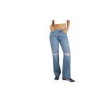 Garage Denim 90s Boyfriend Jeans Size 23 Distressed High Waist Cut Knee Photo 8